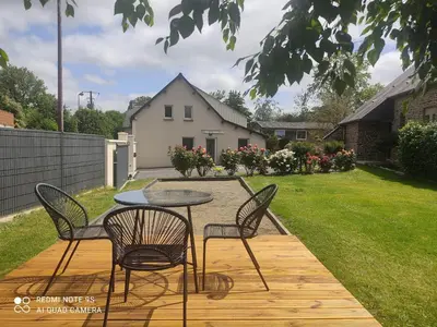 Jardin de l'établissement Le Nid de la Baie