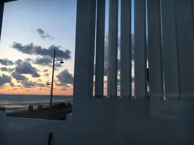 Lever ou coucher de soleil vu de la maison de vacances ou à proximité