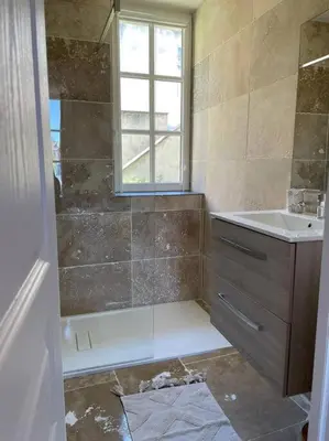 Salle de bains dans l'établissement Studio Ruben