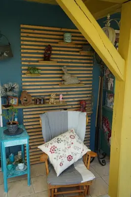 Coin salon dans l'établissement Villa Joret