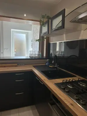 Cuisine ou kitchenette dans l'établissement La Maisonnette