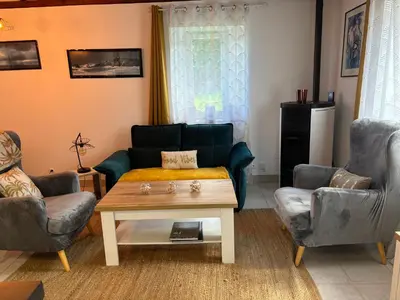 Coin salon dans l'établissement La Maisonnette