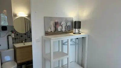 Plan de l'établissement Appartement 2 pièces en rez-de-chaussée dans résidence avec accès direct à la plage