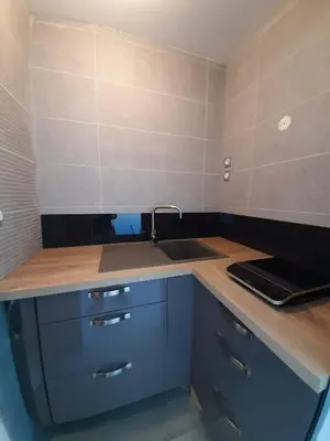 Cuisine ou kitchenette dans l'établissement Le coin de mire