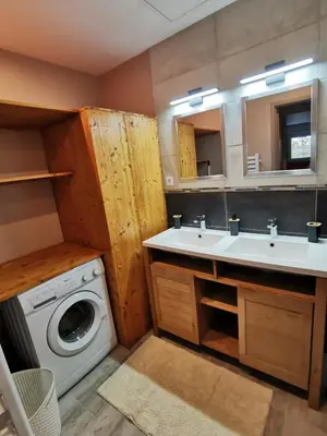 Salle de bains dans l'établissement La chaumière