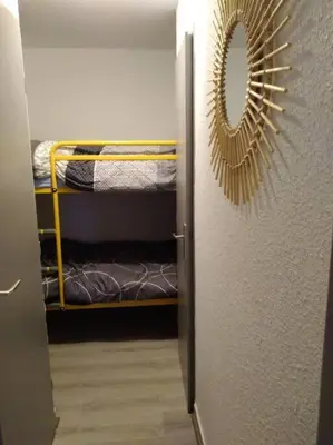Un ou plusieurs lits dans un hébergement de l'établissement Cabourg - Appartement - 4 pers - 1 ch - Piscine