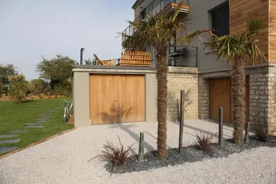 Jardin de l'établissement Le beaupré loft vue mer imprenable
