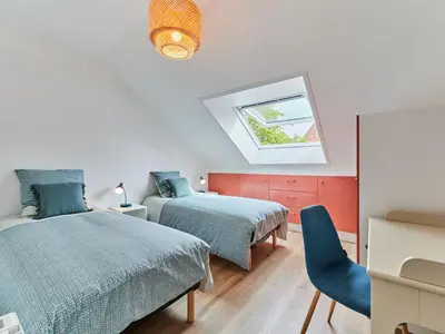Un ou plusieurs lits dans un hébergement de l'établissement Apartment Le laizon 2 by Interhome