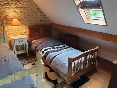 Un ou plusieurs lits dans un hébergement de l'établissement Normandieheritage14 Moulin de la Bretonnière - OMAHA BEACH