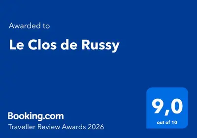 Certificat, récompense, panneau ou autre document affiché dans l'établissement Le Clos de Russy