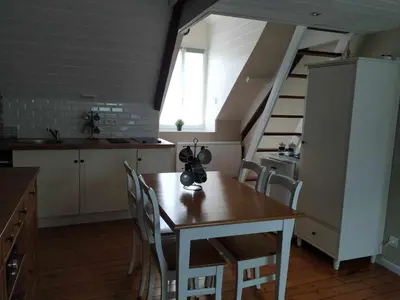 Cuisine ou kitchenette dans l'établissement studio Marie