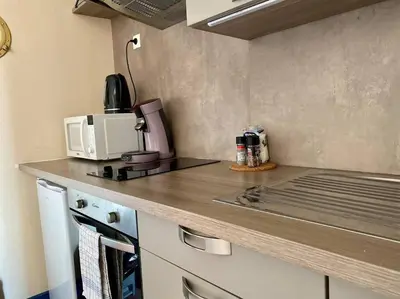 Cuisine ou kitchenette dans l'établissement Prieuré de la Chesnaie x Melrose