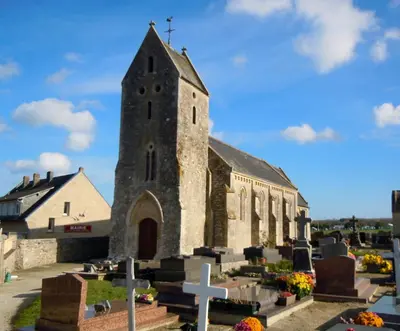 Plan de l'établissement Maison charmante à Saint-Laurent-sur-Mer avec terrasse