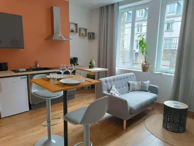 Cuisine ou kitchenette dans l'établissement Joli appartement F2 hyper centre