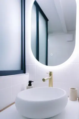 Salle de bains dans l'établissement Chaleureux Studio - Centre Ville, Zénith - Wifi