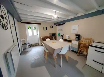 Cuisine ou kitchenette dans l'établissement Gîte du Connétable