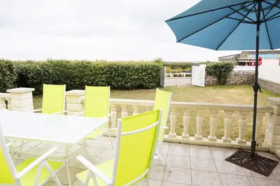 Jardin de l'établissement Villa Quiné Plage