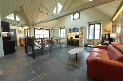 Cuisine ou kitchenette dans l'établissement exceptionnelle maison de charme à 50m du port et de sa plage