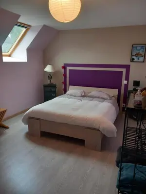 Un ou plusieurs lits dans un hébergement de l'établissement Chambre d'hôte de la baronne