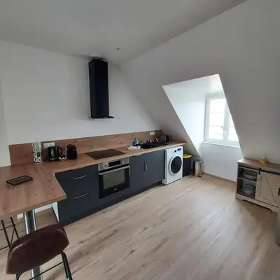 Cuisine ou kitchenette dans l'établissement Bel appartement F2 hyper centre refait à neuf