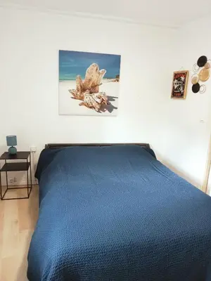 Un ou plusieurs lits dans un hébergement de l'établissement Maison de Charme 4 chambres