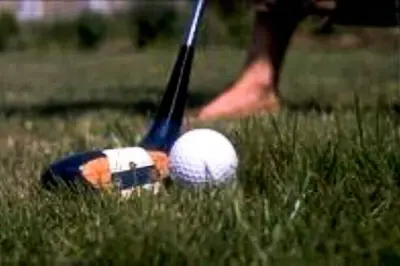 Golf sur le terrain de le chalet ou à proximité