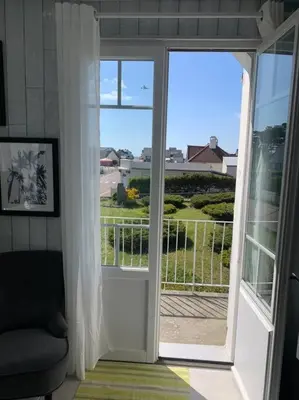 Balcon ou terrasse dans l'établissement Pirou plage La Villa Mosca