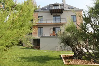 Jardin de l'établissement La dunette : loft vue imprenable