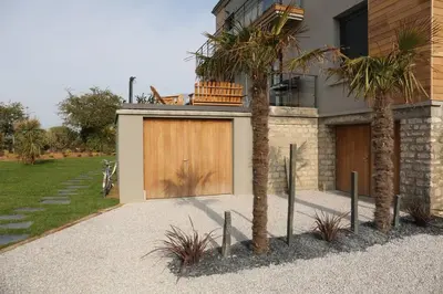 Jardin de l'établissement La dunette : loft vue imprenable