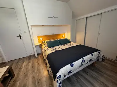 Un ou plusieurs lits dans un hébergement de l'établissement 2 Chambres chez l habitant à proximité baie du Mont Saint Michel Avranches