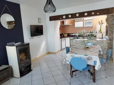 Cuisine ou kitchenette dans l'établissement A la découverte du cotentin