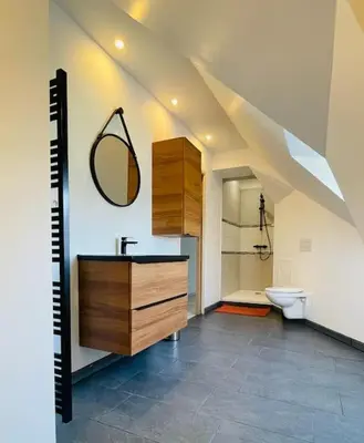 Cuisine ou kitchenette dans l'établissement maison secteur Mont St Michel