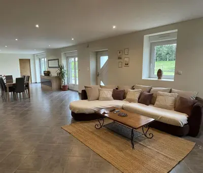Coin salon dans l'établissement maison secteur Mont St Michel