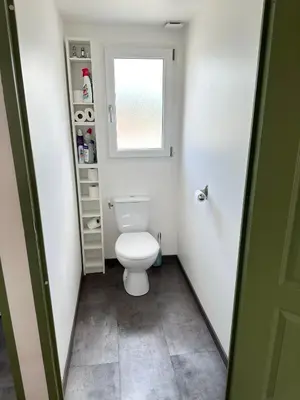 Salle de bains dans l'établissement Cottage entre Terre et Mer