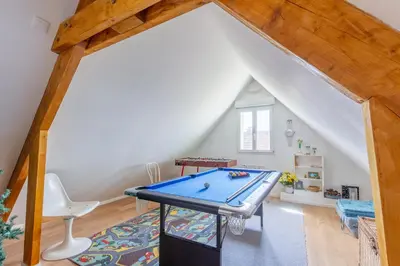 Salle de jeux dans l'établissement Villa de la Plage - à Ver sur Mer