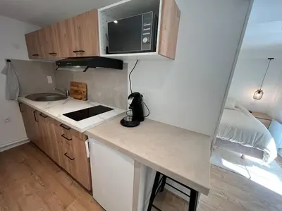 Cuisine ou kitchenette dans l'établissement Studio Cosy centre historique