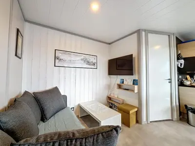 Cuisine ou kitchenette dans l'établissement Chalet de standing pour 4 pers., piscine couverte et chauffée, à deux pas de la plage, Wi-Fi gratuit - FR-1-361-515