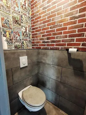 Salle de bains dans l'établissement Pavillon 200m de la mer