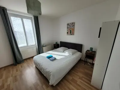 Un ou plusieurs lits dans un hébergement de l'établissement Petite maison proche mer - Flamanville