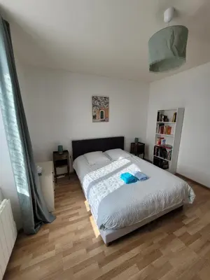 Un ou plusieurs lits dans un hébergement de l'établissement Petite maison proche mer - Flamanville
