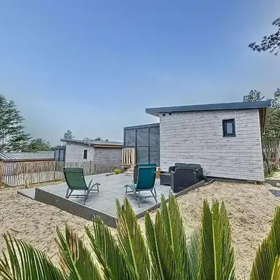 Chalet haut de gamme - 6 pers - Piscine chauffée - Proche plage - Jullouville - FR-1-361-518