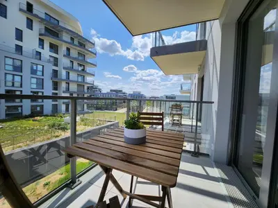 Balcon ou terrasse dans l'établissement Le Quai des Verts