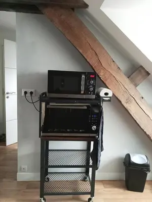 Cuisine ou kitchenette dans l'établissement Colibri Studio