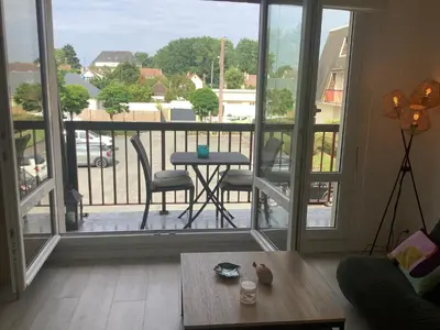 Balcon ou terrasse dans l'établissement Scidesdunes