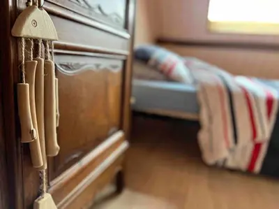 Un ou plusieurs lits dans un hébergement de l'établissement Maison les pieds dans l'eau