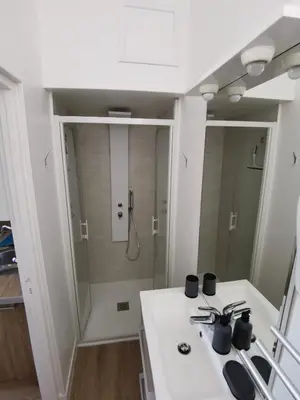 Salle de bains dans l'établissement Appartement 
