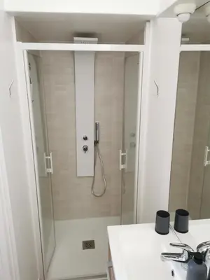 Salle de bains dans l'établissement Appartement 