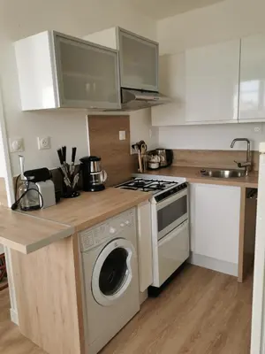 Cuisine ou kitchenette dans l'établissement Appartement 