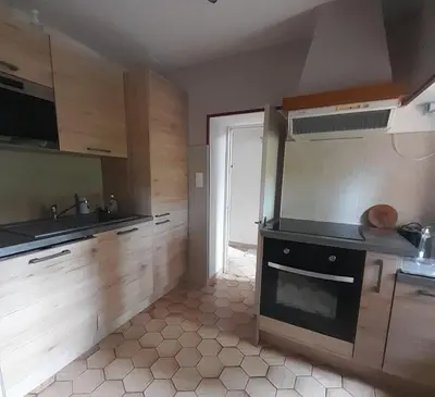 Cuisine ou kitchenette dans l'établissement Gite du haut Brésil