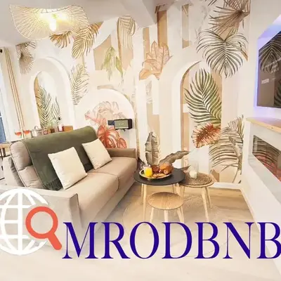 MRODBNB - Appart Neuf - Aperçu Mer - 25m Plage & Resto - Ciné - cheminée - Popcorn